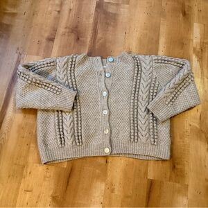 Jaggery London Ewa Cardigan in Wild Oat